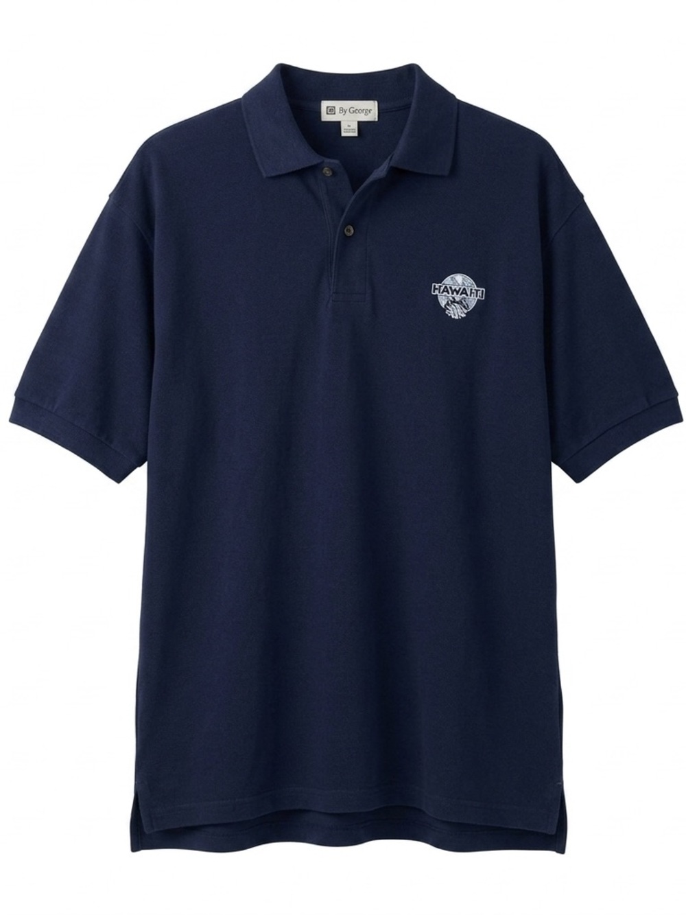 NWT B. Kliban Cat Polo Shirt Navy Blue Mens XL Hawaii Golf Embroidered Logo